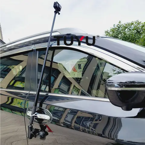 1-tums kulledshållare med dubbel platt sugkopp för bilen och osynlig selfiepinne för Insta360 X4 One RS One X3 GoPro Max-tillbehör 10 best sales Insta360 One RS 1 tum - №4