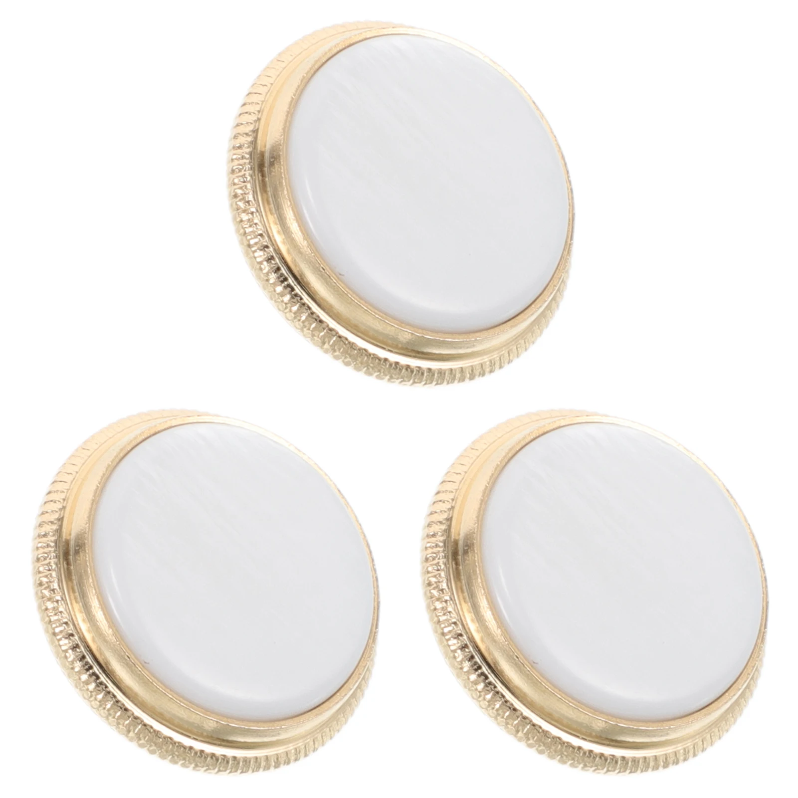 

3pcs Trumpet Accessories Key Valve Caps Finger Buttons Musical Instrument Nickel Plated Replacement Parts Cute Gifts