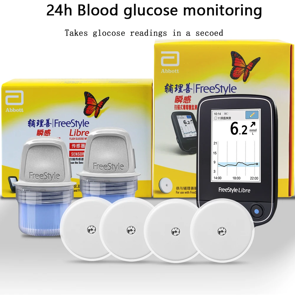 surveillance-en-temps-reel-test-de-glycemie-sans-doigts-freestyle-libre-24-heures-testeur-de-glycemie-ambulatoire-en-temps-reel