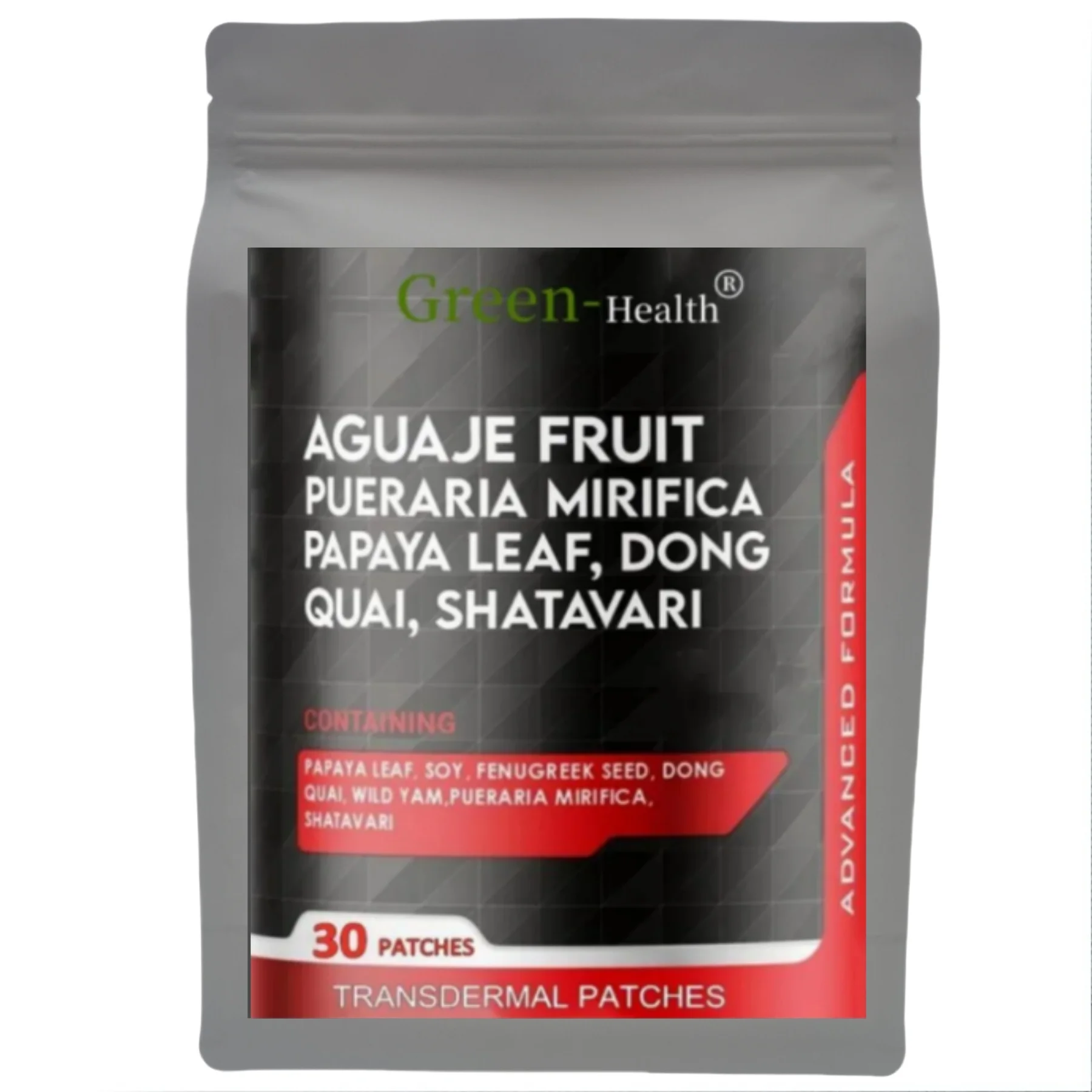 Parches transdermicos Aguaje 30 piezas con alternativa de estrógeno natural Pueraria Mirifica para alivio de los síntomas de la menopausia un mes