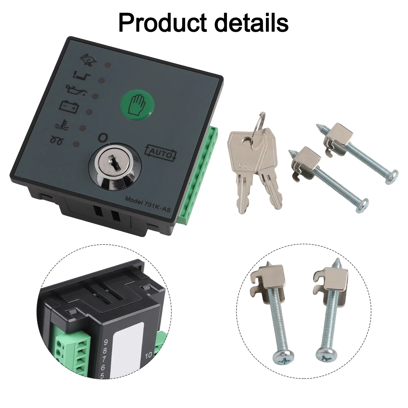 701KAS Diesel Generator Controller Auto Start Panel with Lubricating Oil Pressure and Cold Water Temperature Protection