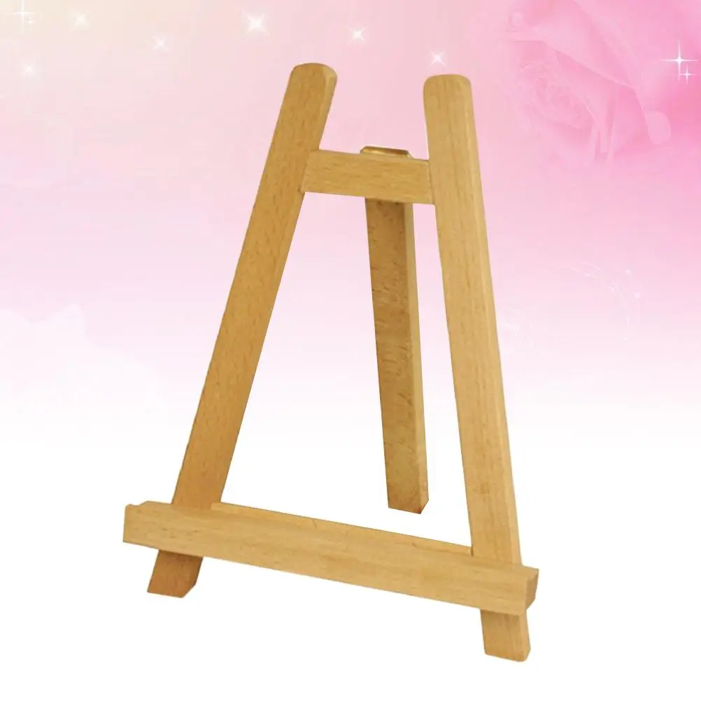 Wooden Tripod Beginning Artist Easel Display Stand Photo Elegant Mini Bamboo