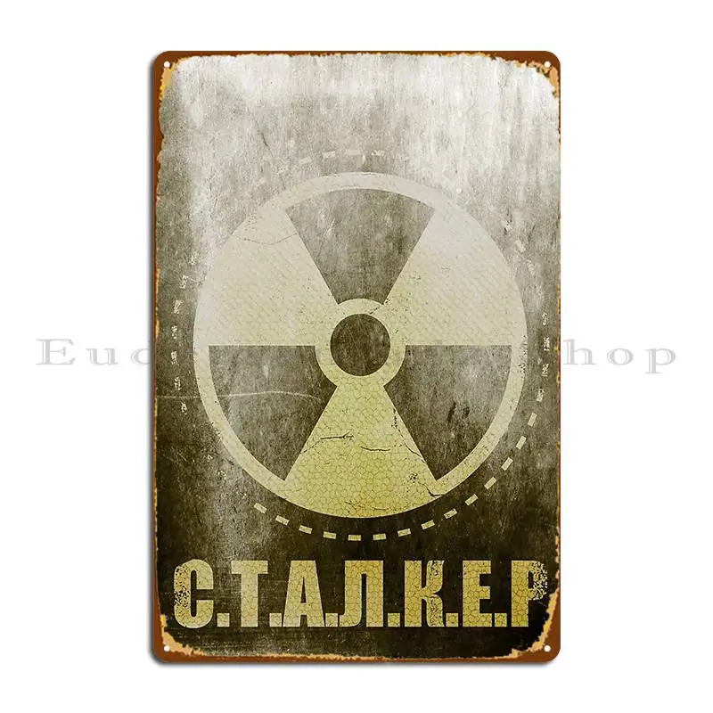 Loner Faction Patch S T A L K E R Metal Plaque Personalized Cave Vintage Printed Classic Tin Sign Poster