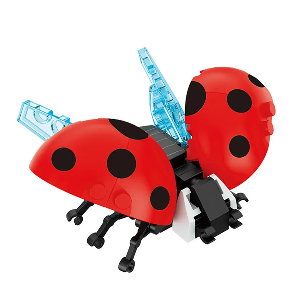 Moc Insect Diermodel Bee Mier Vlinder Cricket Sprinkhaan Set Bouwstenen Diy Kinderen Puzzel Monteren Speelgoed Jongen Kid Gift