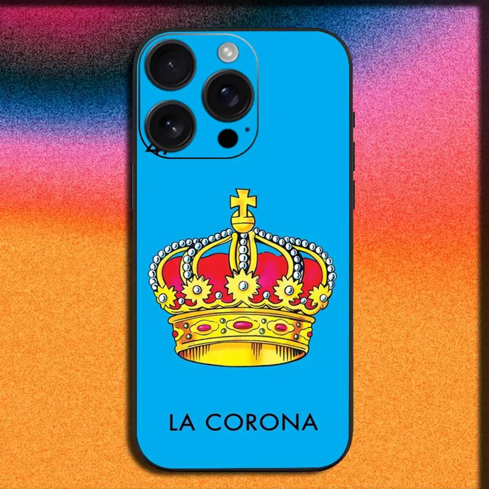 حافظة هاتف بينغو اليانصيب المكسيكي المضحك لهاتف آيفون 17,16,15,14,13,12,11,Pro,Max,Plus,E,SE4,Air,غطاء أسود صغير