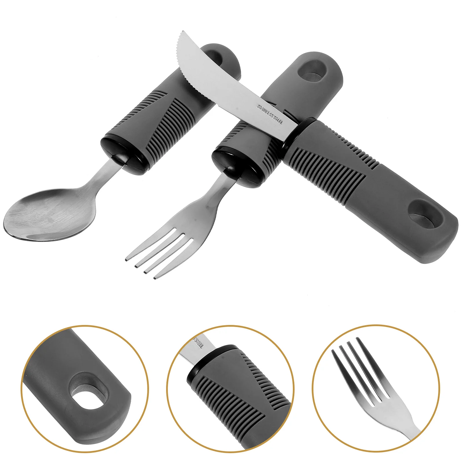 

Adaptive Utensils Rehabilitation Food Tableware Utensil Flatware Elderly Spoon Adaptive Utensils Dinnerware