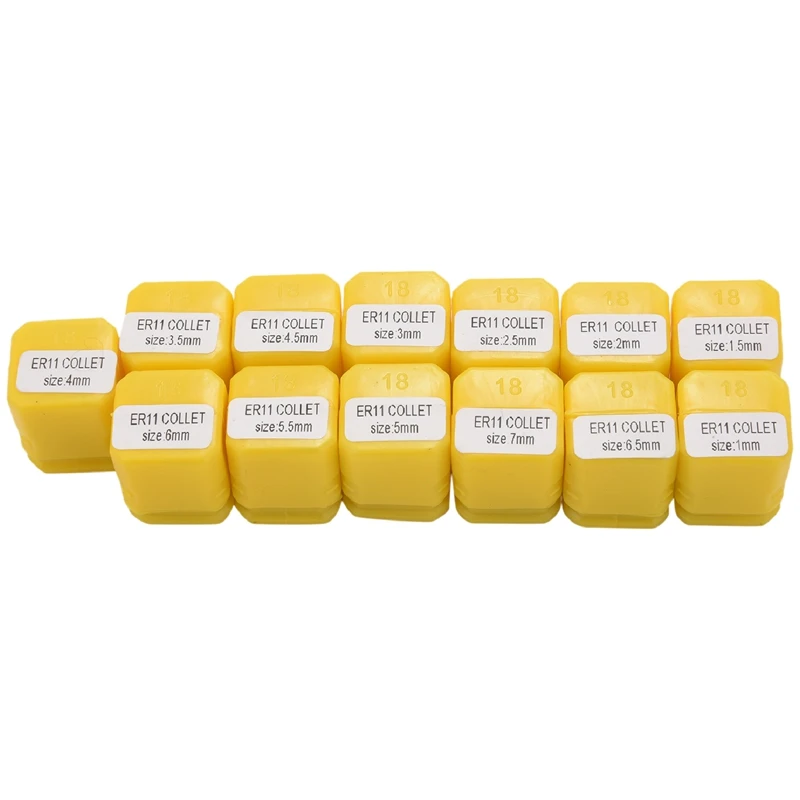 13Pcs Er11 Collet Chuck Cnc Spindle Er-11 Collet Lathe Tool Holder From 7Mm For Cnc Milling Lather