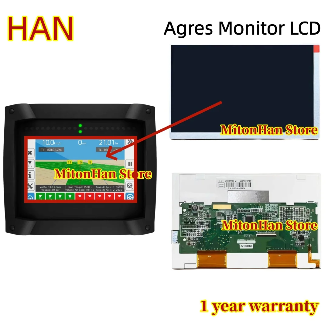 New For GPS Agres Isoview ISO 30 31 32 33 34 35 36 37 Capacitive LCD Display Screen (1 year warranty,100% test before shipment))