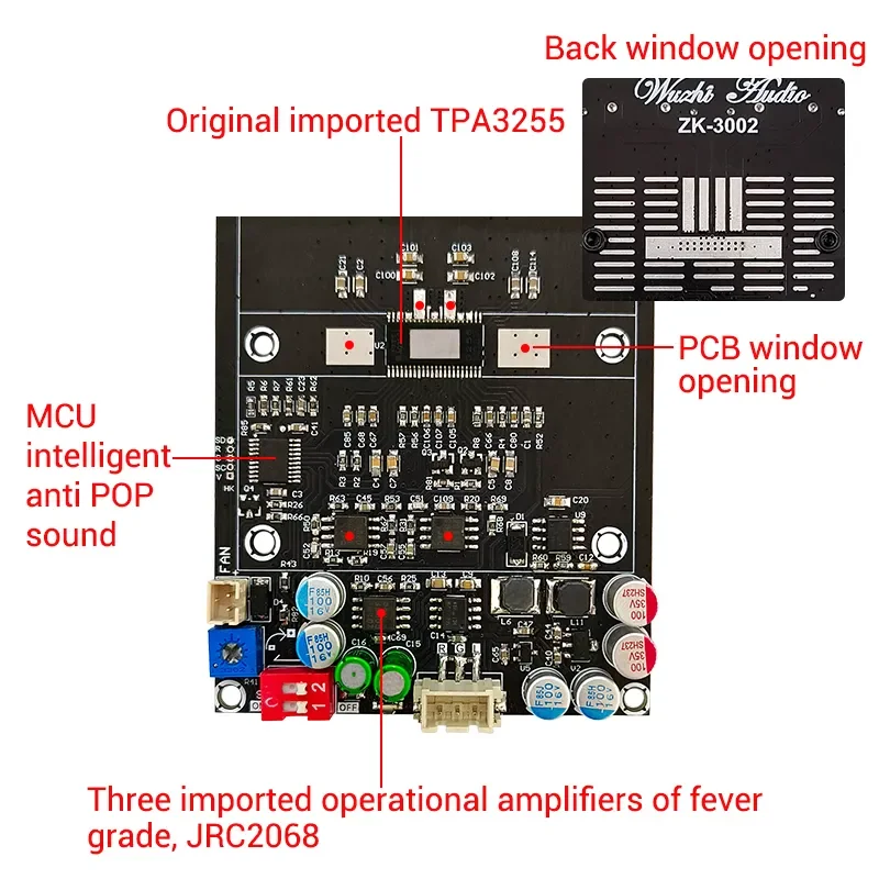 2*300W TPA3255 Stereo Digital Amplifier Board High Power BTL Mono 600W Audio Sound AMP Subwoofer Hifi for Speakers