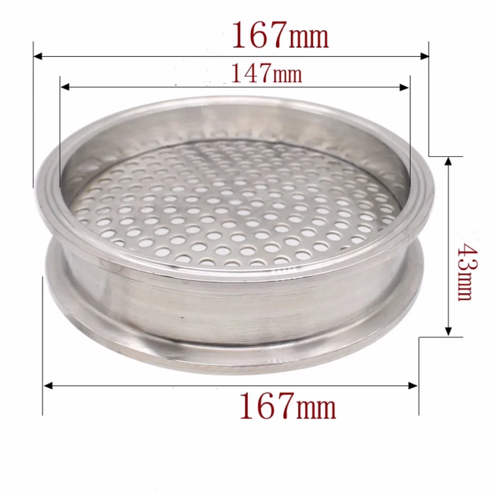 

Sanitary Filter Plate 6"(152mm) OD167mm Tri-clamp Filter Plate For Homebrew Beer Making Accessories Stainless Steel 304
