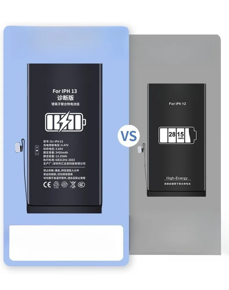 بطارية عالية السعة 5010 مللي أمبير في الساعة لهاتف آيفون 13 برو ماكس IOS أداة تشخيص صحية بديلة لهاتف آيفون A2653/A2656
