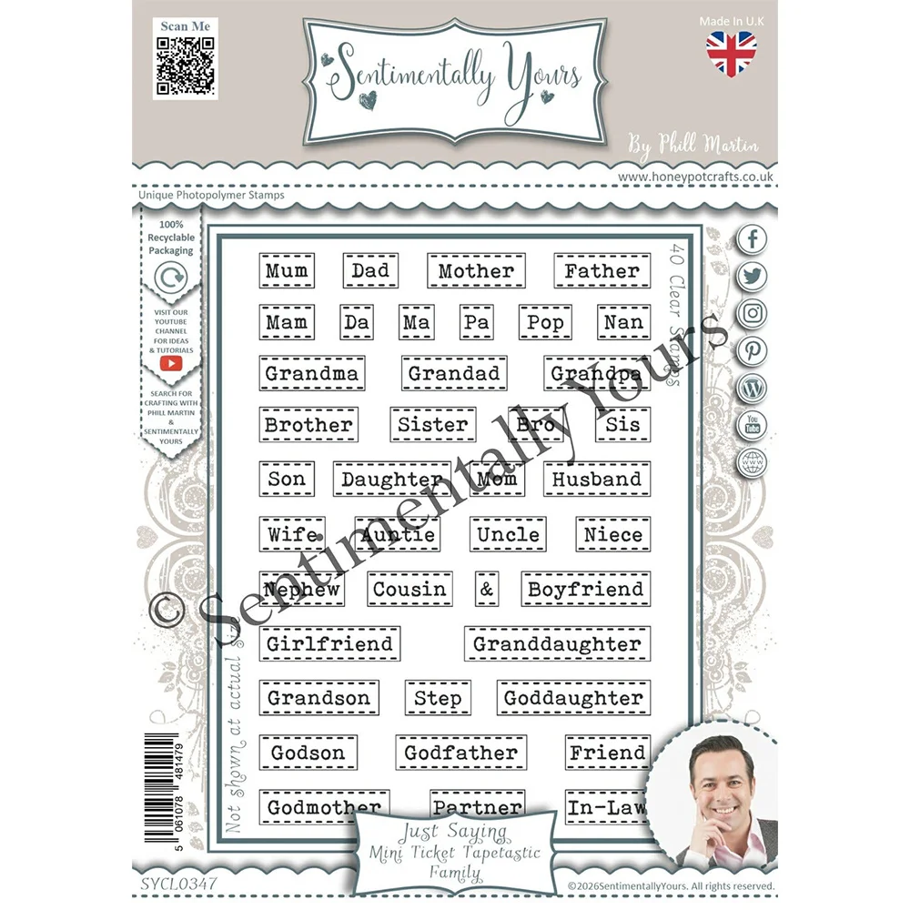 Someone Special Sentiments Clear Stamps Reusable DIY Scrapbook Diary Greeting Card Decoration Handmade image 3