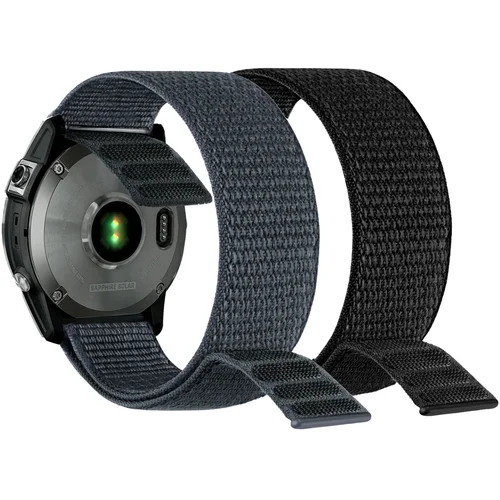 Correa de reloj de secado rápido con gancho y bucle de 26mm y 22mm para Garmin Fenix 7X / 6X / Fenix 8 /Fenix 6 / Instinct / EPIX 2/ Enduro
