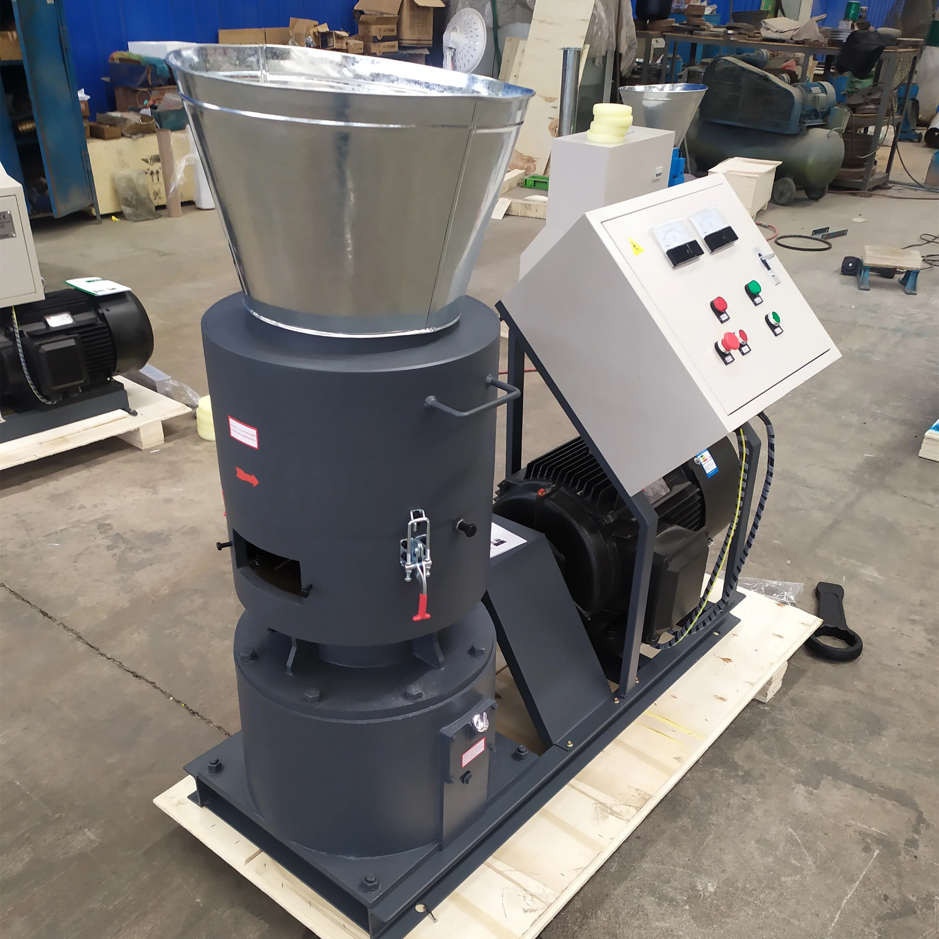 200kg/h Poultry Feed Pellet Processing Machine Cattle Chicken Pig Rabbits Fish Fodder Feed Pellet Mill Making Machine
