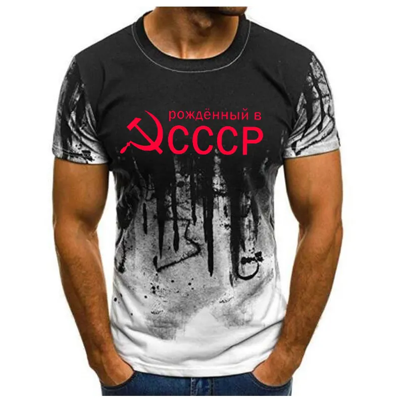CCCP Russian T-Shirts USSR Soviet Union 3D Print Men Women Short Sleeve T Shirt Oversized Harajuku Y2k Tees Tops Kids Clothing