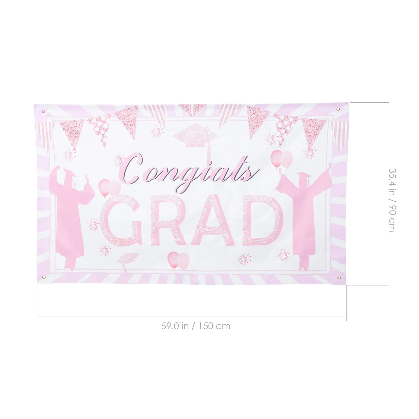 

Graduation Banner Background Cloth Rich Colors Easy Hanging for Indoor Outdoor Graduation Party Entrance Photo Backdrop