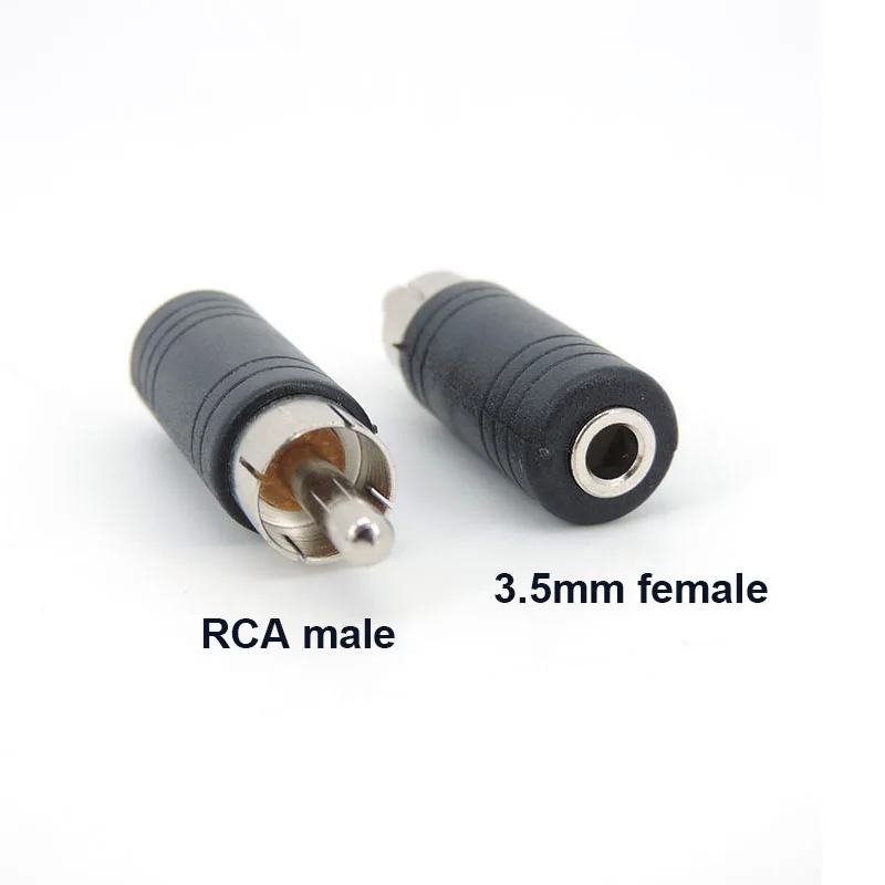 RCA Male Plug to 3.5mm 6.35mm 6.5mm female 3Pole Stereo Female Jack cable connector Adapter 6.35 3.5 Audio M/F audio plug N6