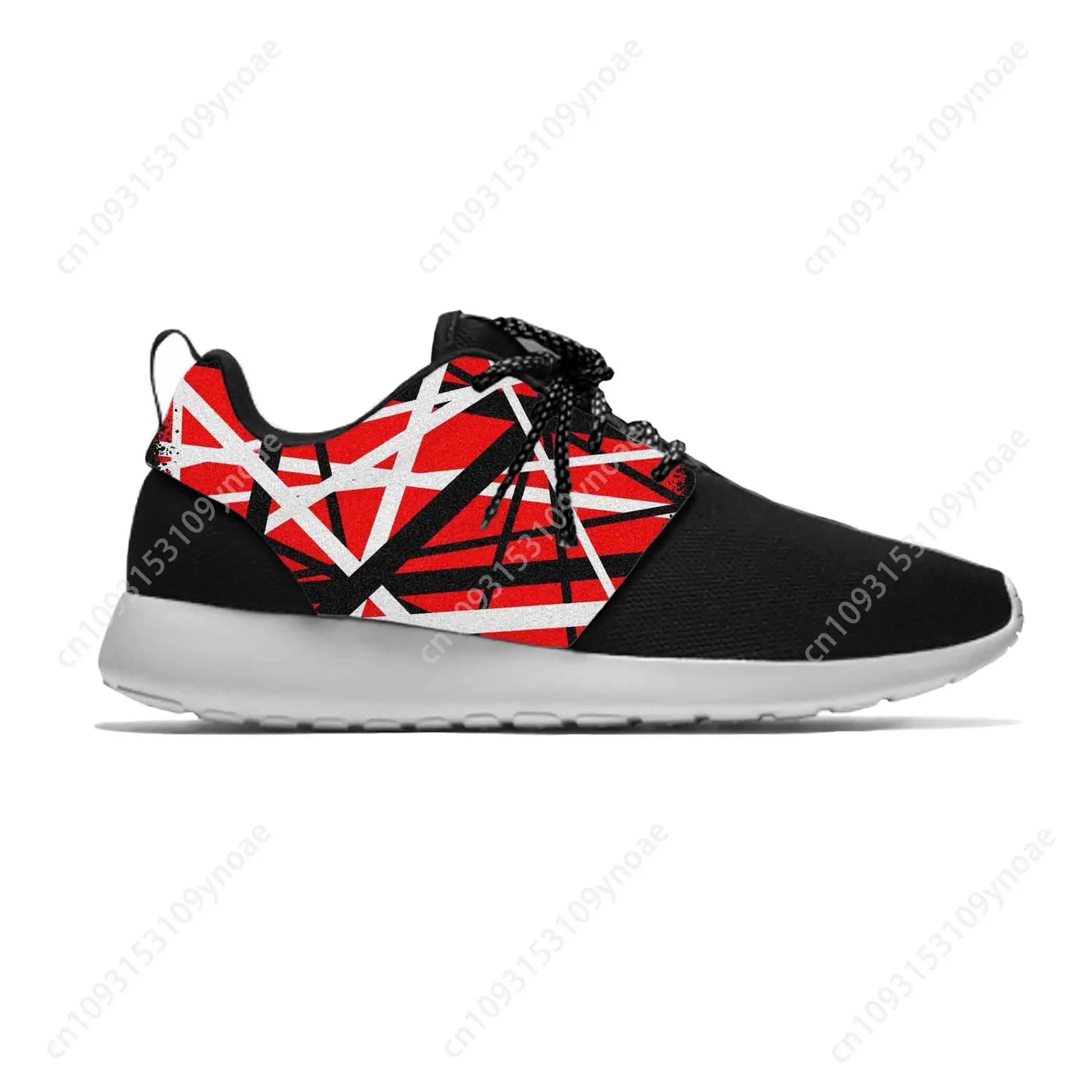 EVH 5150 Stripe Guitar Heavy Metal Rock Music Band Sport Running Shoes Casual Breathable Lightweight 3D Print Men Women Sneakers