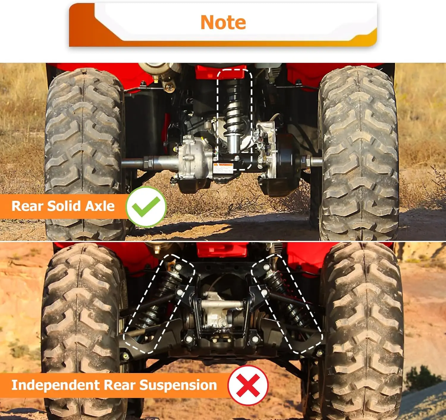 جهاز استقبال وصلة المقطورة الخلفية مقاس 2 بوصة لسيارة Honda Foreman/Rancher/Rubicon TRX450/500/520 2001-2025 #2