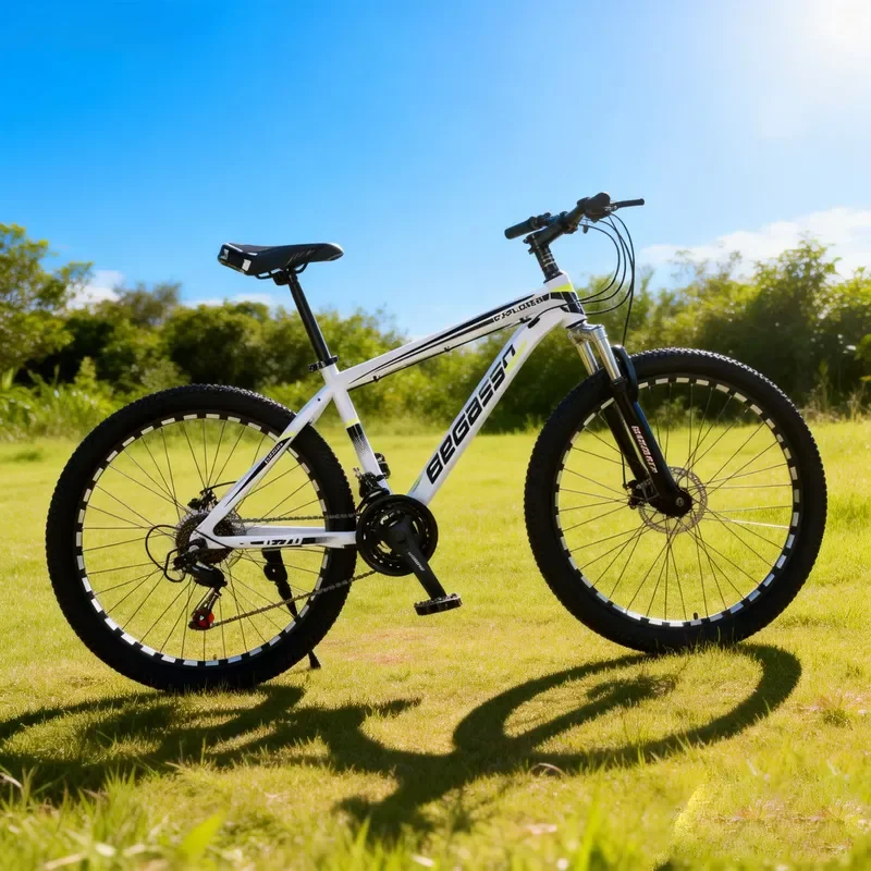 21-Speed adult mountain bike, lightweight aluminum frame, 24-inch unisex cheap bike, suitable for daily leisure use