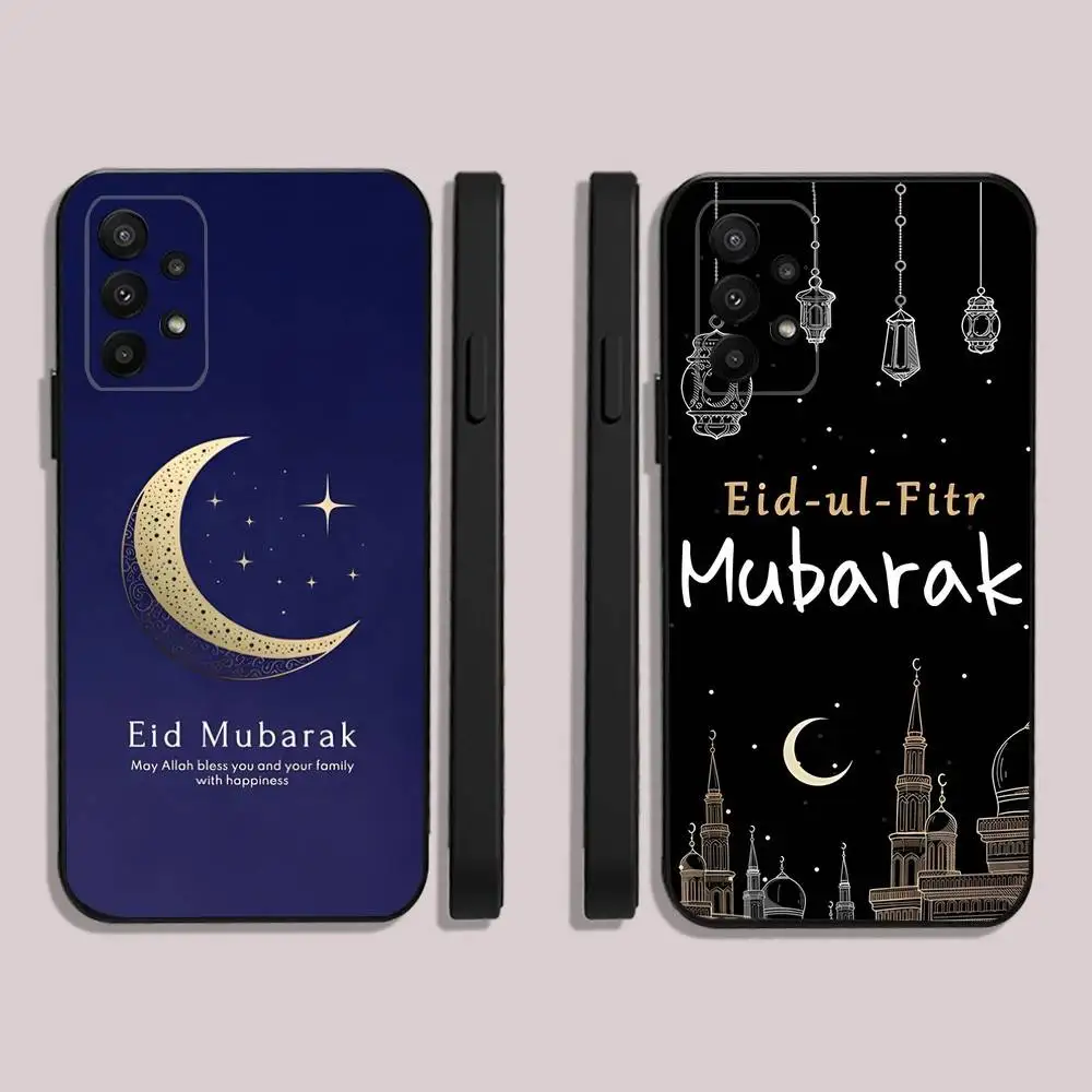 

Eid Mubarak Festival Phone Case For Samsung S25,23,22,30,24,10,9,Ultra,Plus,Lite,FE,5G Black Soft Case