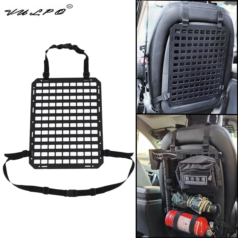 

VULPO Tactical Airsoft Molle Car Seat Back Organizer Insert Panel Vehicle Seatback Tool Hanger For Hunting Airsoft Equipment