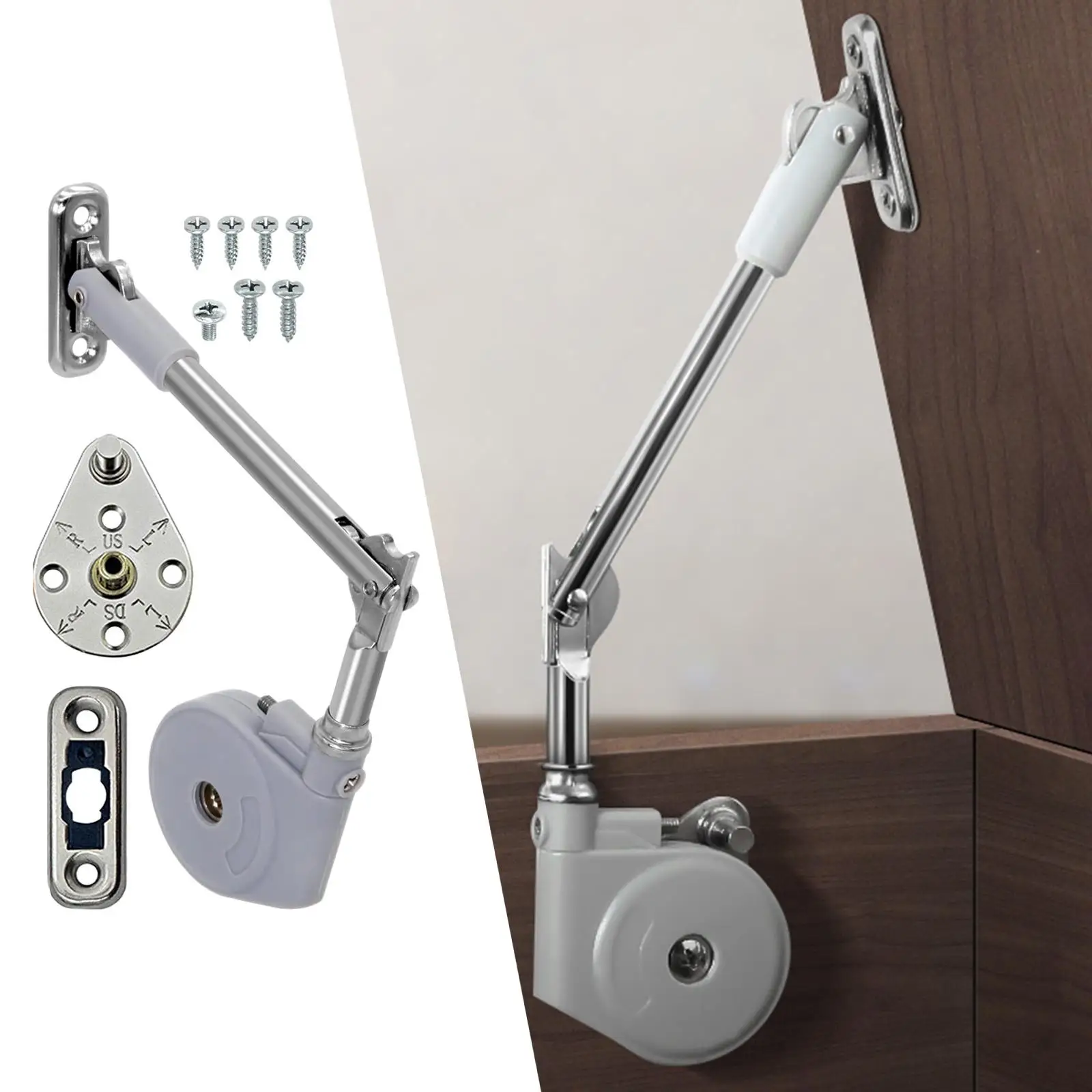 Lid Support Hinge Silent Damping Easy to Install Premium Lid Stay for Toy Box Upward Top Opening Flap Doors Storage Trunk