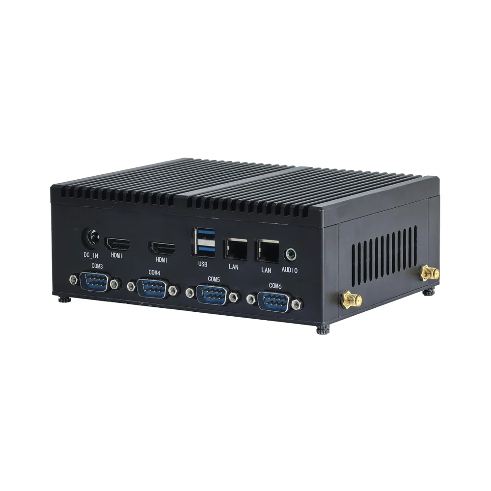 

ELSKY M818 Fanless Industrial PC 6COM 2LAN 6USB 6th 7th Gen I3 I5 I7 Onboard DDR4 MAX 8GB Size160*126*57mm