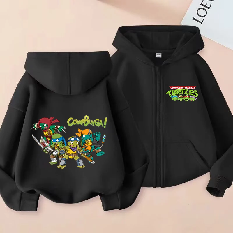 Kardigan dla dzieci Teenage Mutant Ninja Turtles, kurtka z zamkiem błyskawicznym, bluza z kapturem dla…