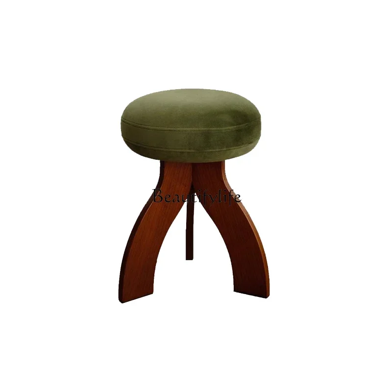 

XX39Nordic modern jellyfish stool solid wood makeup bedroom dressing table bar stool
