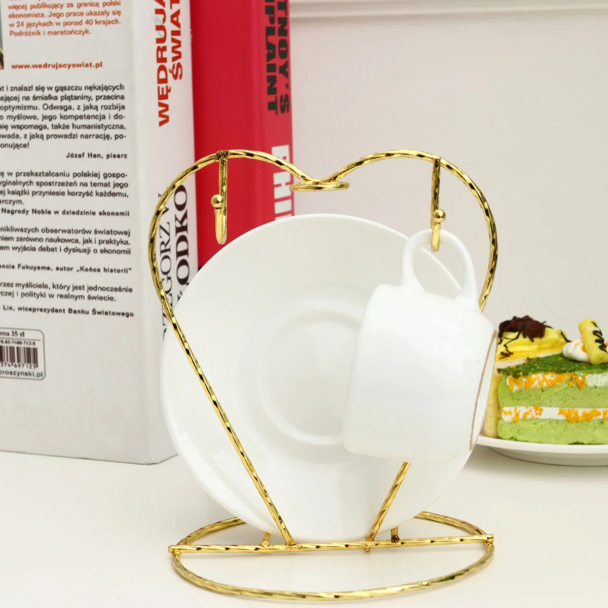 Support de tasses à café en acier inoxydable, assiette de normalisation T1, assiette de présentation, 2 pièces