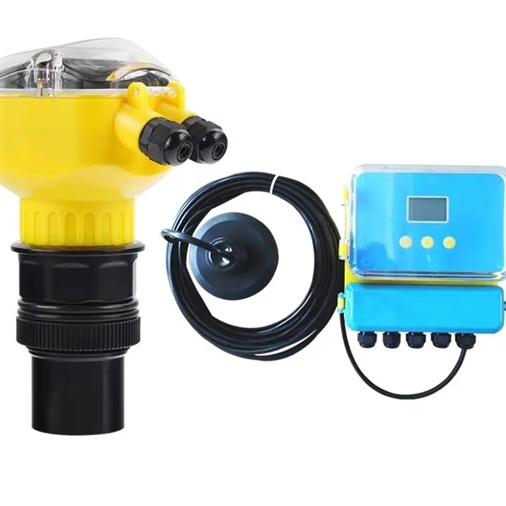IP68 Ultrasonic Level Sensor 4-20mA Liquid Level Transmitter Digital Water Level Switch Smart Liquid Level Controller