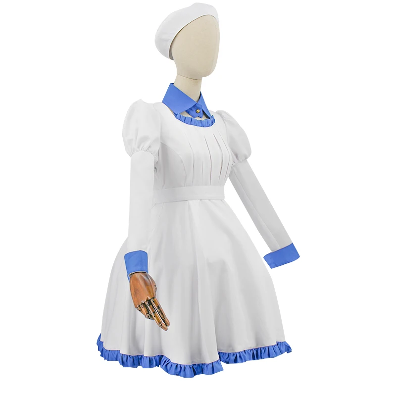 Anime Invented Inference Cosplay Iwanaga Kotoko Cosplay Costume Long Dresses White Cute Uniforms Halloween Custom Made