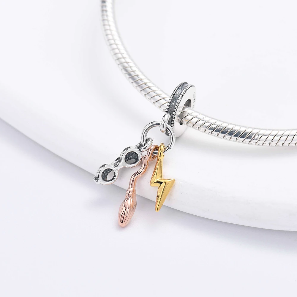 Miniso Disney 925 Silver Boys Girls Hats Castle Charm Beads Fit for Original Bracelets DIY Women\'s Jewelry Accessories Gifts