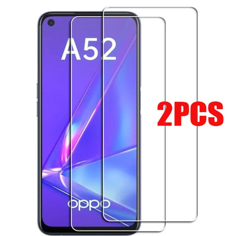 

2PCS FOR OPPO A52 Tempered Glass Protective on OPPO A 52 2020 PDAM10 Screen Protector Glass Film Cover