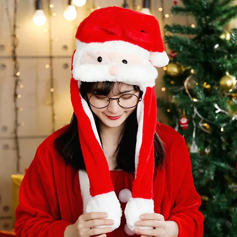 2025 New Christmas Hat - Cold-proof Wind-resistant Christmas Reindeer Cartoon Headwear, Cute Party Festival Supplies