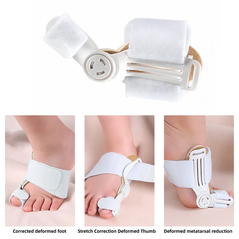 2Pieces Big Toe Straightener Orthopedic Supplies Splitter Foot Care Tools Hallux Valgus For Children Bunion Splint Corrector