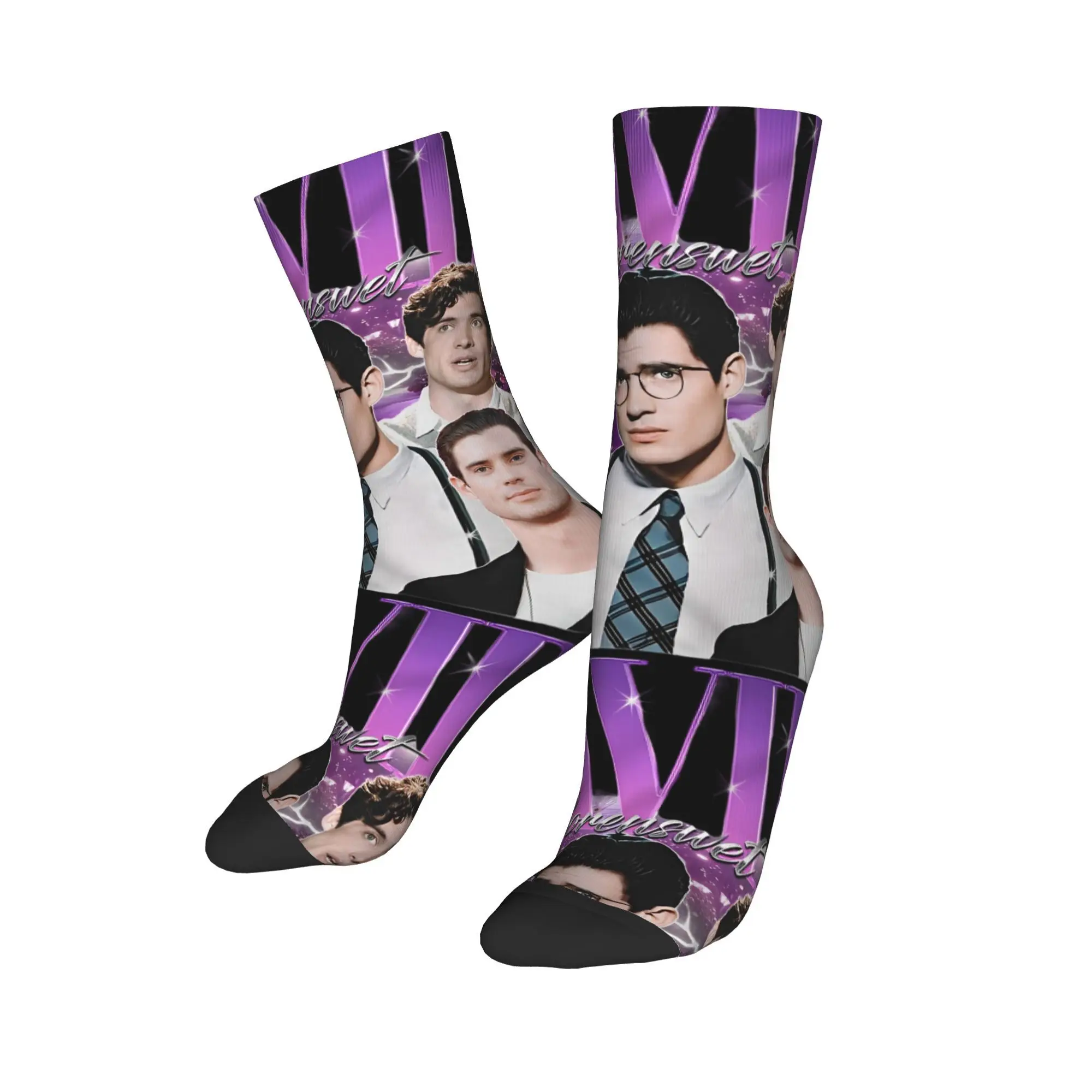 

David Corenswet Movie Socks Men Women Polyester Socks High Quality Spring Summer Autumn Winter Middle Tube Stockings Gift