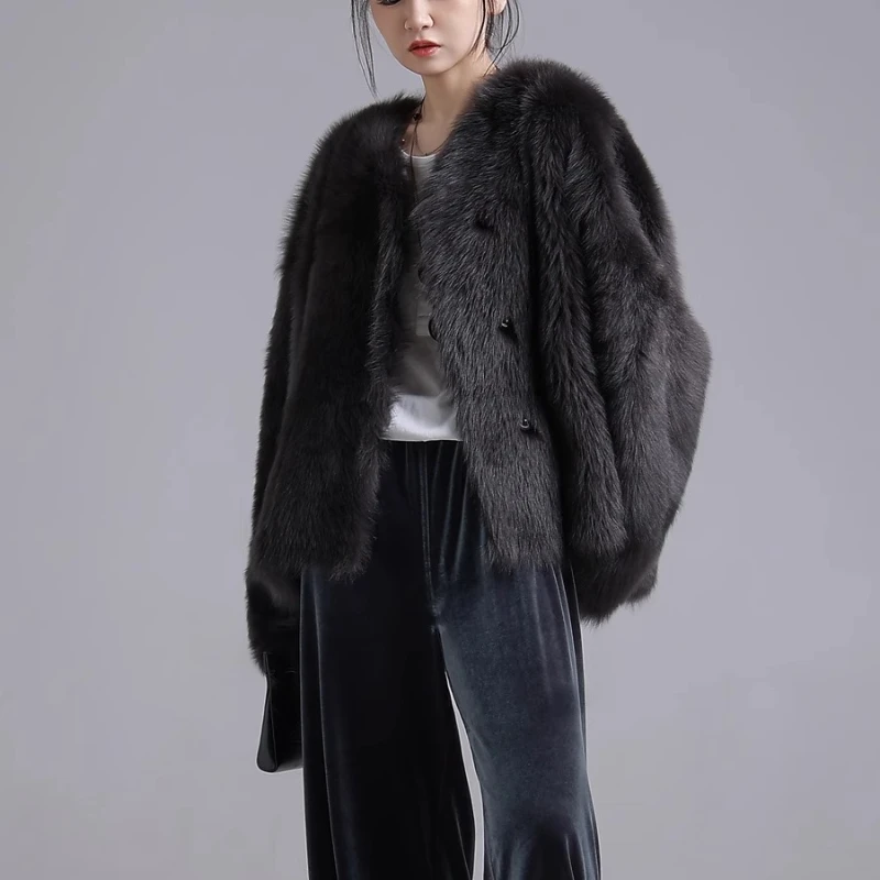 AYUNSUE 천연 양피 모피 코트 여성 진짜 가죽 자켓 겨울 자켓 2025 럭셔리 의류 여성 v 넥 Шуба Женская