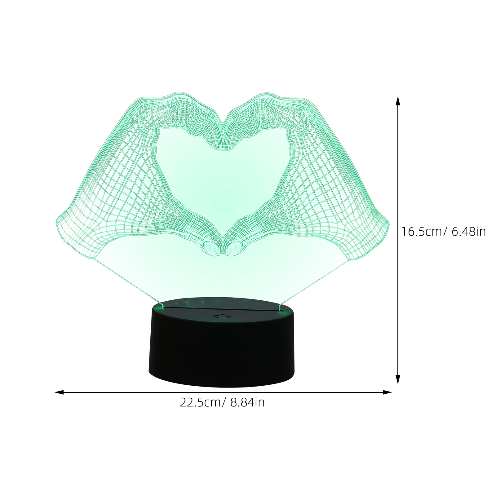 

Heart Shape 3D LED Bedroom Romantic Valentine Gift Creative Lamp Seven Heart Shape Light Color Lighting Small Night Lamp