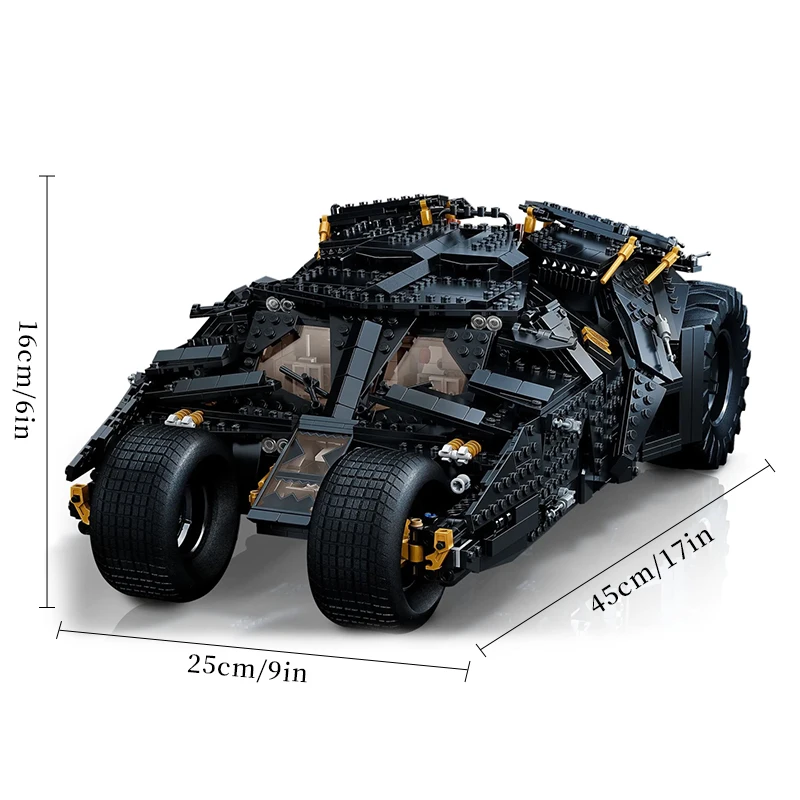 Compatibel 76240 Chariot Dark Batmobile Auto Model Bouwstenen Set 2049pcs Bricks Speelgoed Auto's Verjaardagscadeautjes voor Kinderen Kids