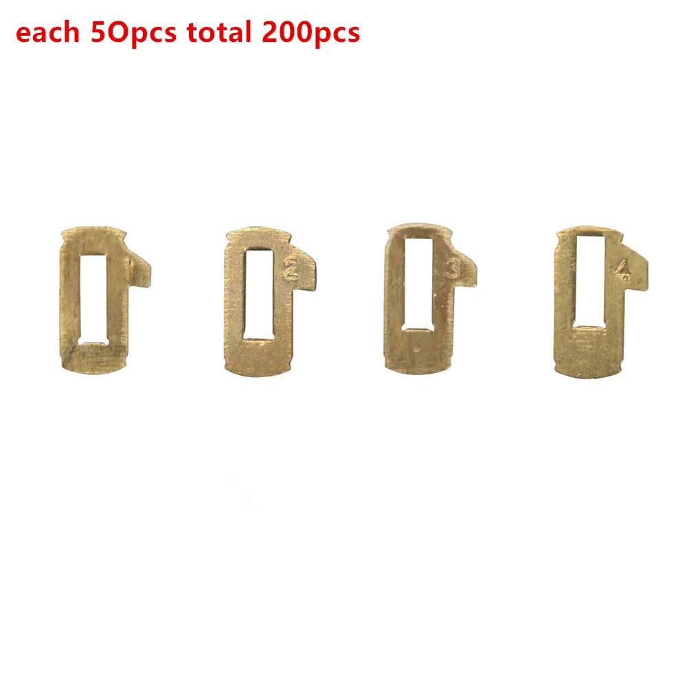 lock wafer NSN14 Car Lock Reed Plate For Nissan Car Door Lock Repair Kits Brass Material 4 Models Each 50pcs with Spring