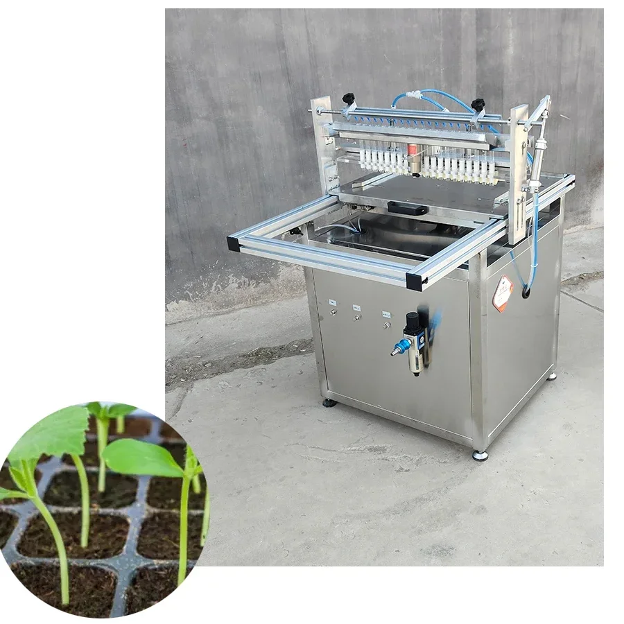 

Hot sale vegetable and flowers seed tray planter Seeding Machine Nursery tray seeder machine