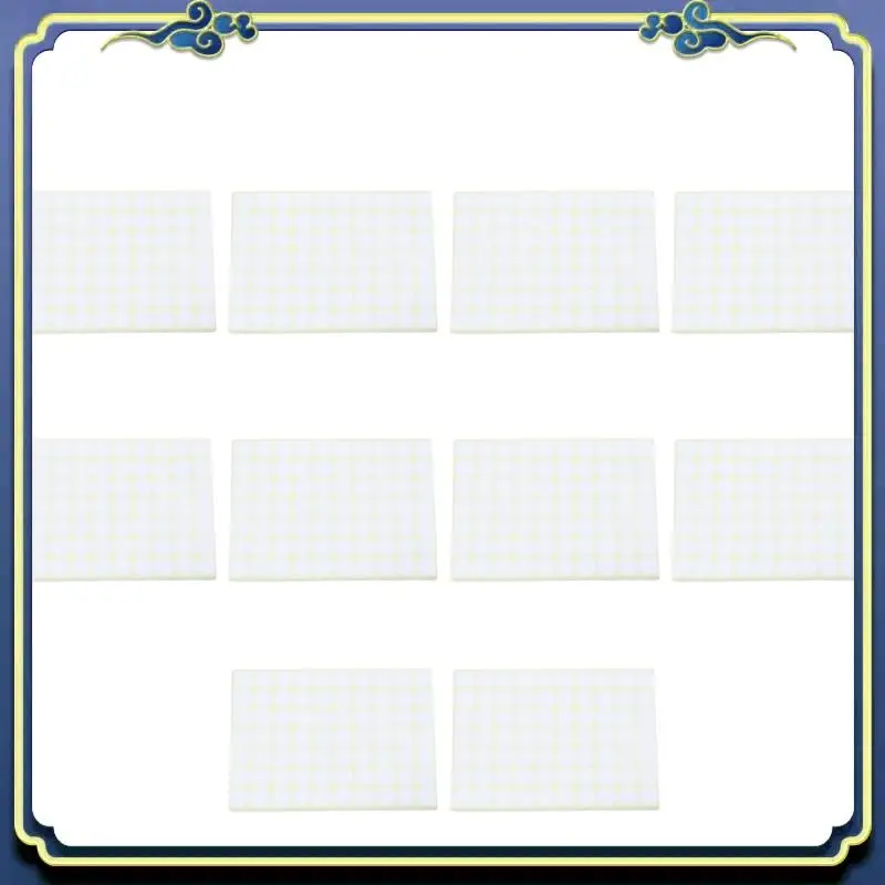 ملصقات رمز مستديرة محمولة 10X، 19 مم، ملصقات لاصقة ذاتية اللصق باللون الأبيض