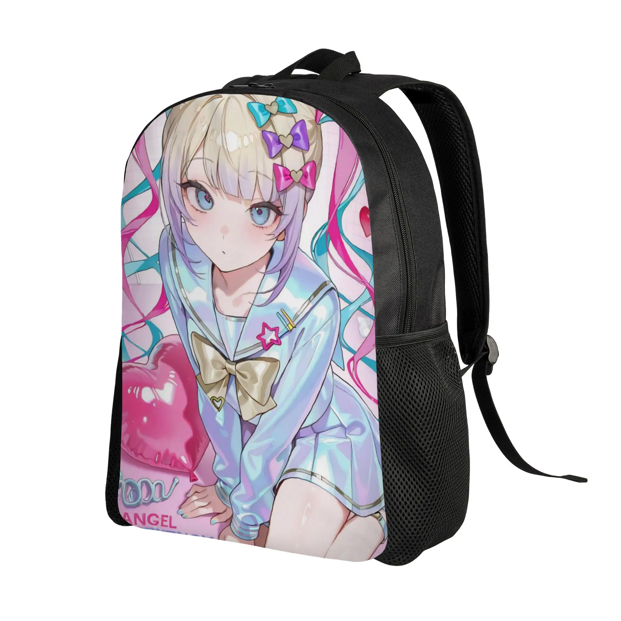 OMG kawaii Angel Backpack for Men Women Casual Student Work Daypack Needy Girl Overdose Laptop Canvas Bags Sports
