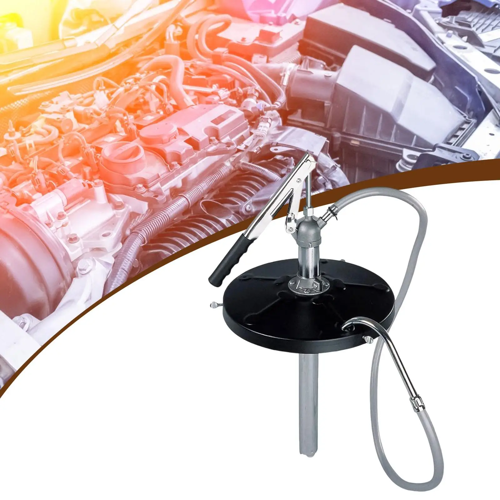 

Lever Bucket Pump Manual Grease Pump Hand Operated Angled Spout 47.24inch