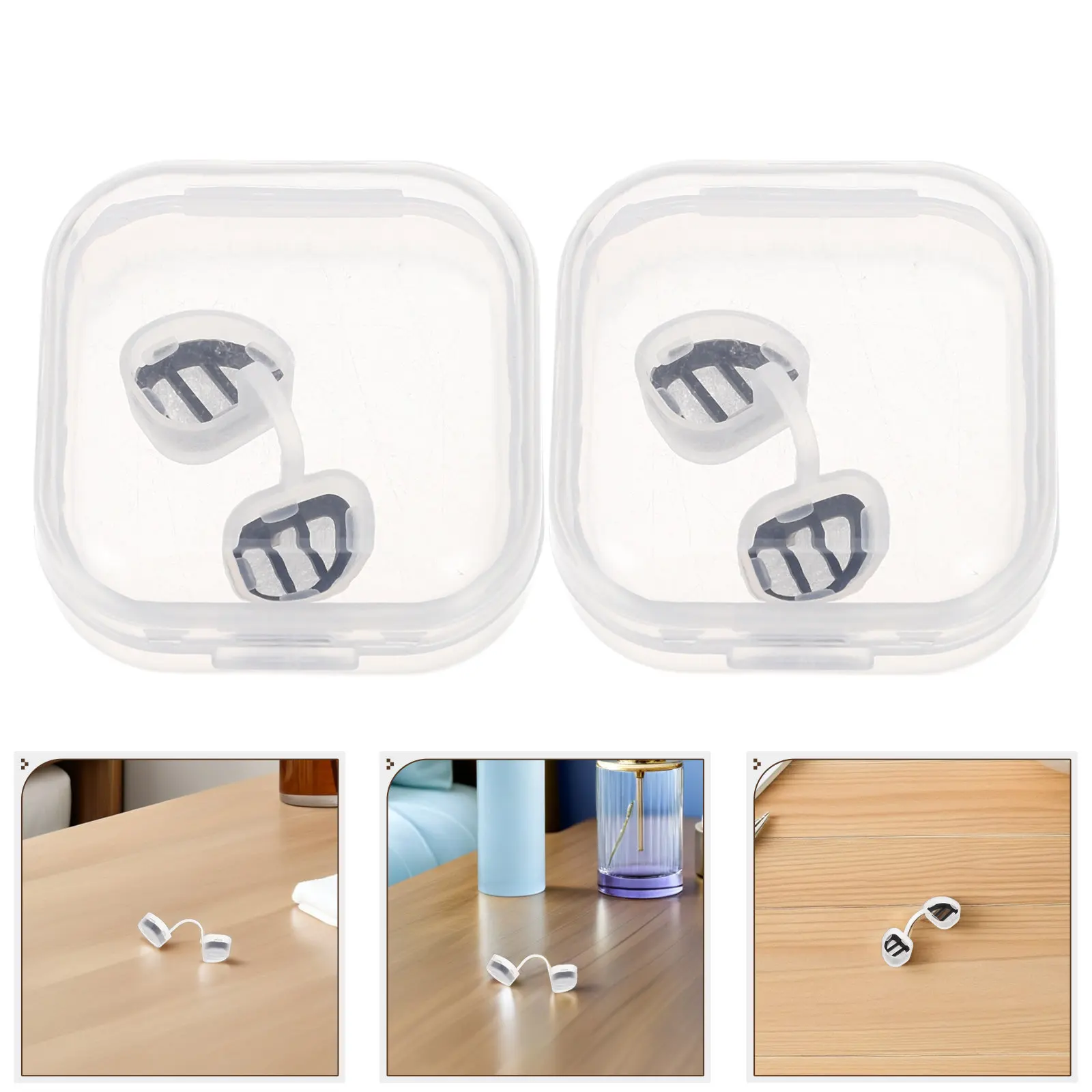 2Pcs Nasal Filter Soft Silicone Breathable Adhesive Nose Plugs for Dust Pollen Smoke Allergy Protection Travel Nasal Screen