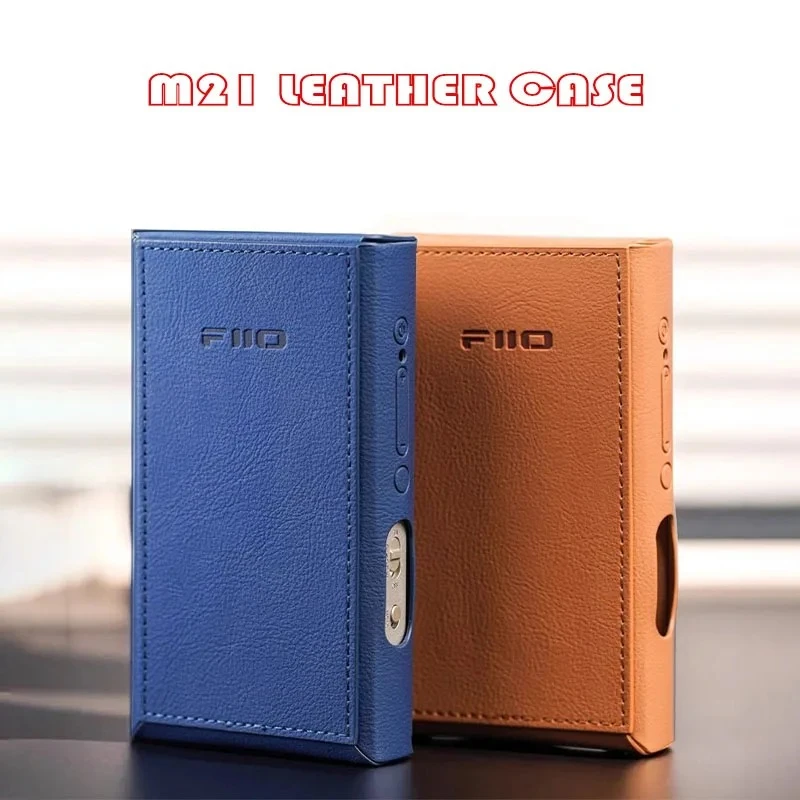 FIIO SK-M21 Mp3 プレーヤー保護ボックスプラグインヘッドフォン用に埋め込まれた保護ケース滑り止め PU レザーケース取り外しが簡単