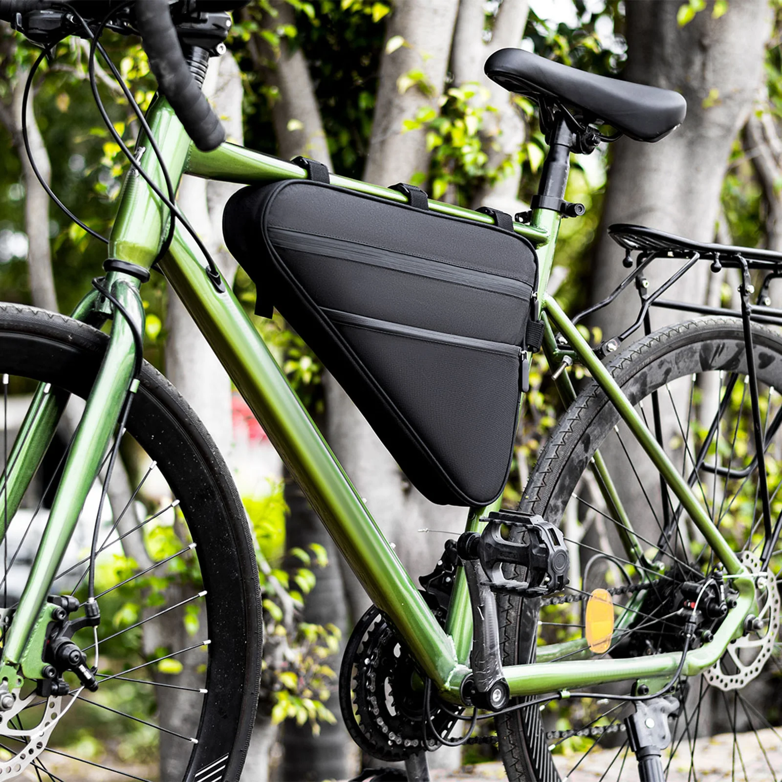 Bike Frame Bag Cycling Storage Bag Bike Triangle Bag for Mountain Road Bike MTB