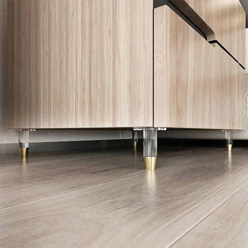 1pcs อะคริลิค 8/10/12/15 ซม.ขาเฟอร์นิเจอร์เปลี่ยนโซฟาฟุตกาแฟโต๊ะเก้าอี้เตียงตู้ขาฮาร์ดแวร์พร้อมสกรู